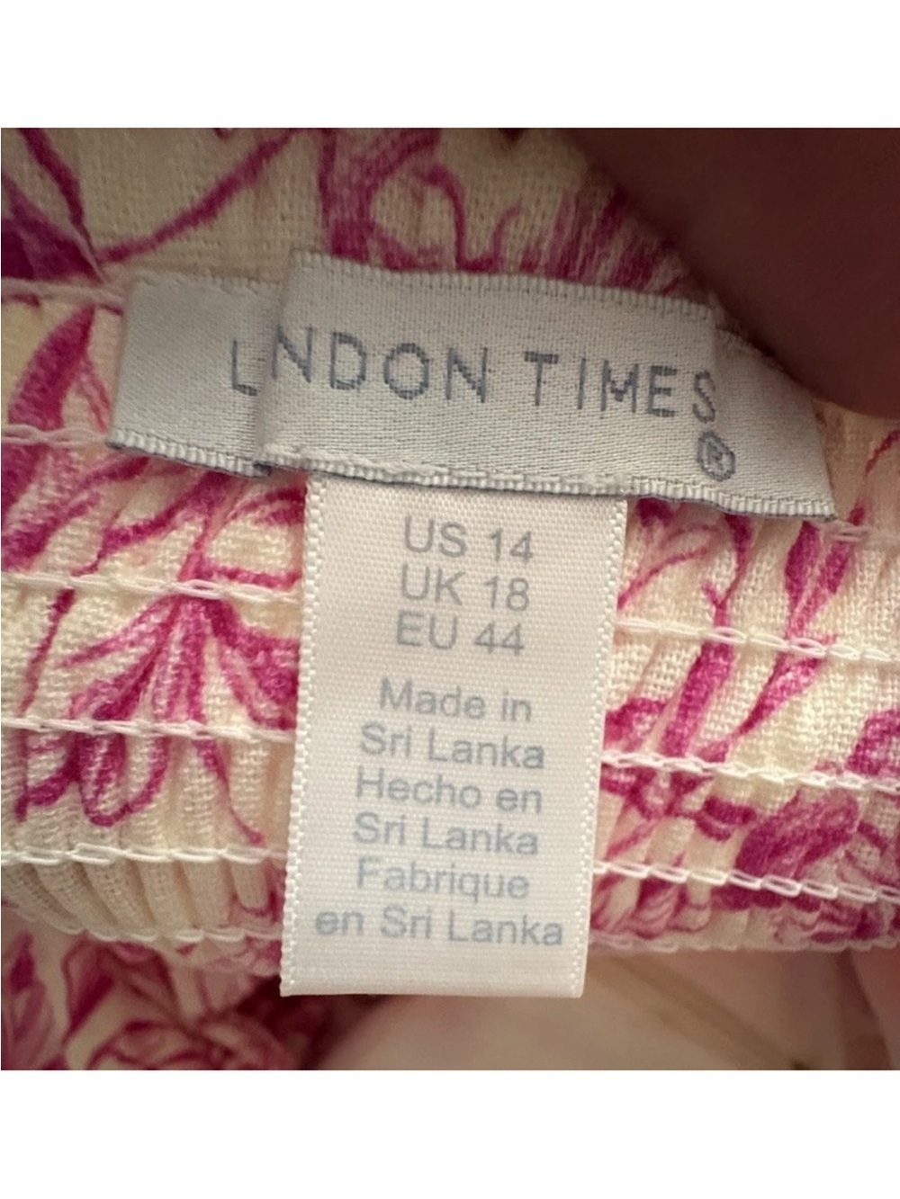 London Times Pink Floral Square-Neck Maxi Dress with Side Slit - Picture 8 of 9